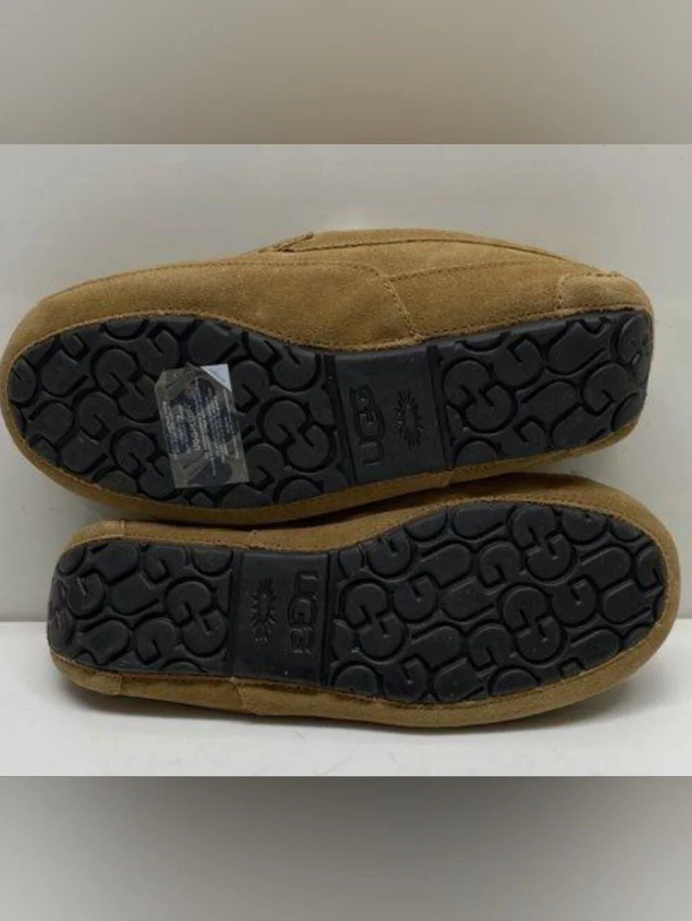 UGG Men's Ascot Moccasin Suede Chestnut Slippers Size 11 New MSRP $114.99